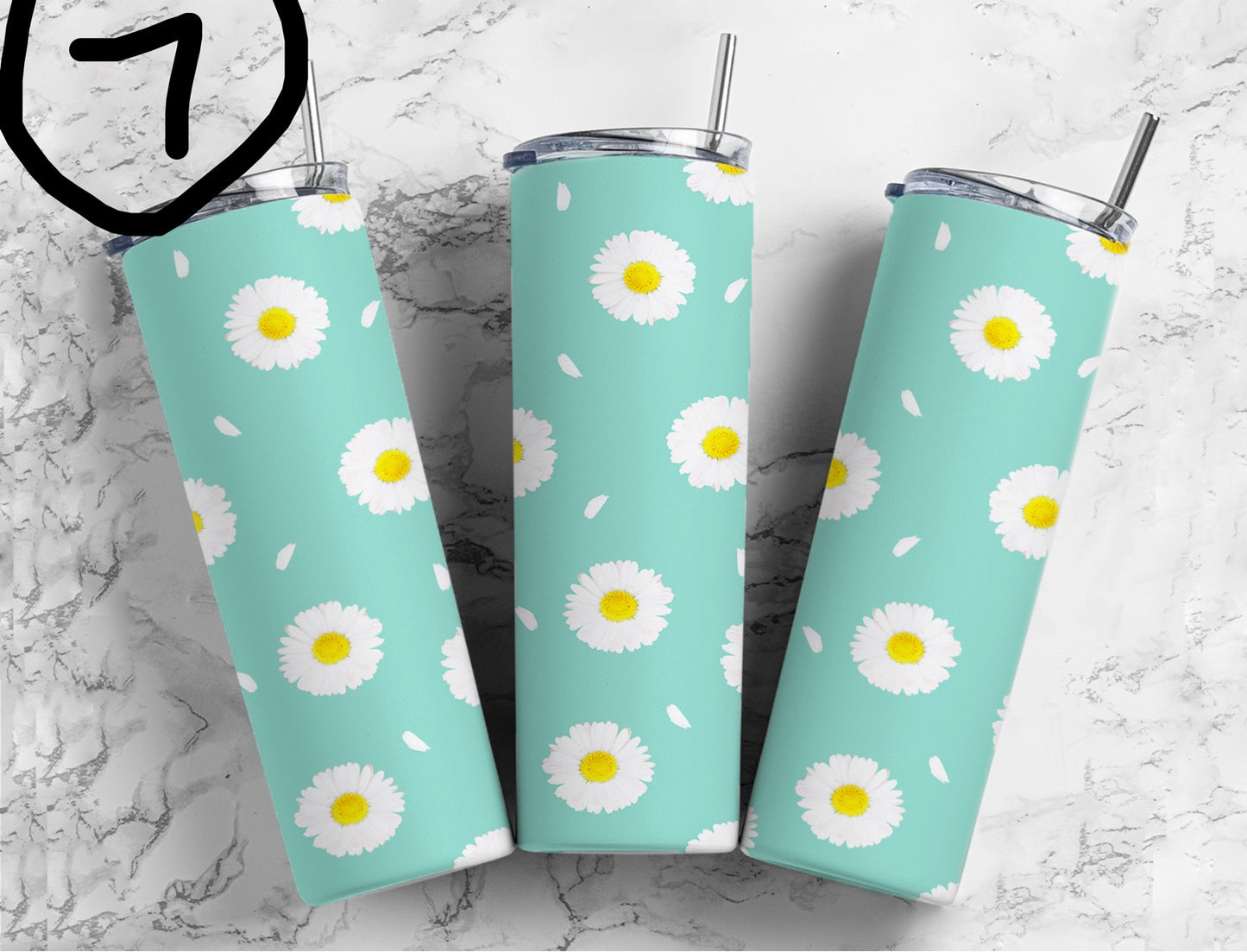 Flower 20oz tumbler