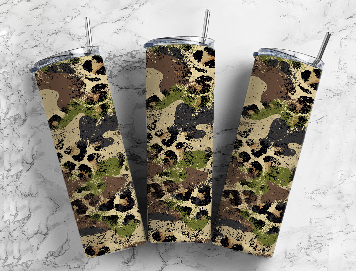 Camo cheetah 20oz tumbler